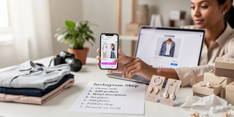 créer une boutique sur instagram