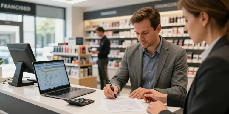 définition magasin franchisé