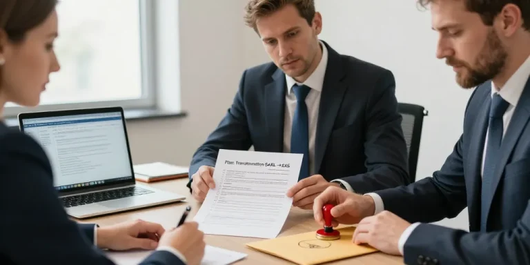 formalités transformation sarl en sas