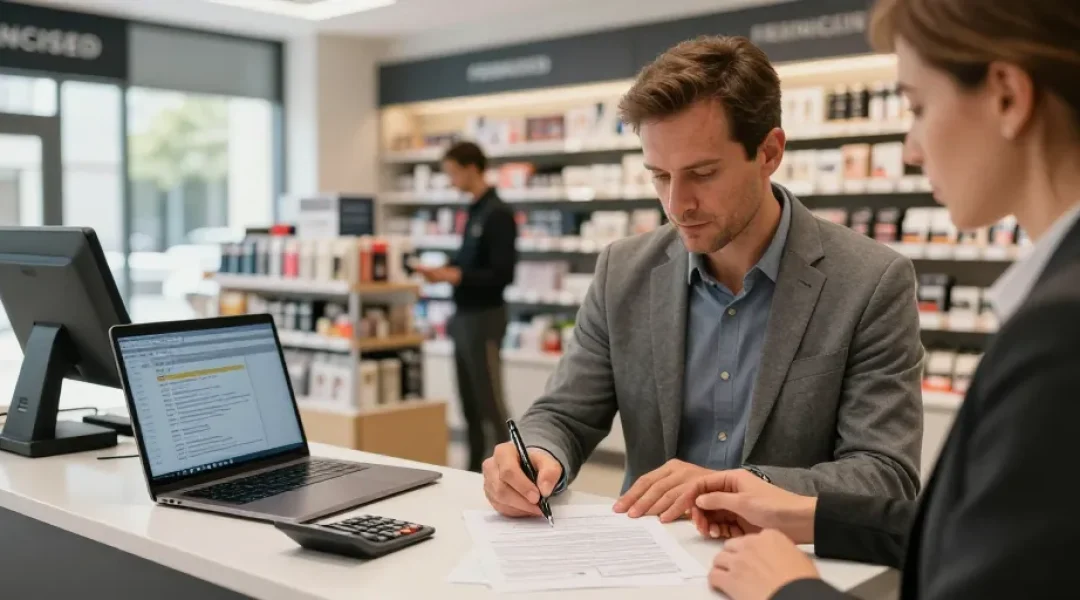 définition magasin franchisé