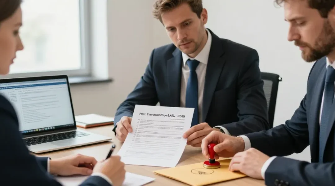 formalités transformation sarl en sas